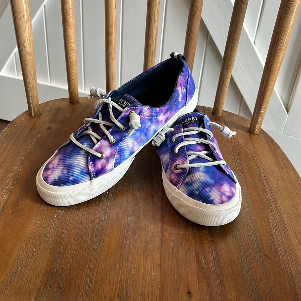 Sperry Size 10 Women’s Tie Dye Slip On Boat Shoes Loafers